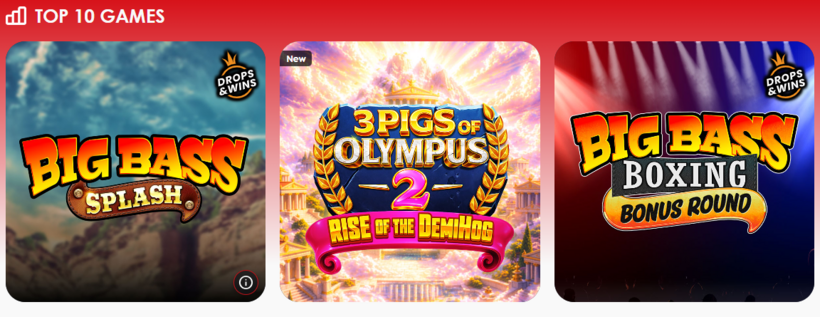 King Casino top 10 most played games Philippines 2026